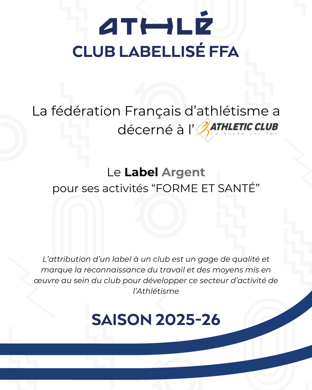 Label Argent "FORME ET SANTÉ"